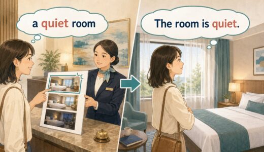 英語の形容詞はどこに置く？名詞の前とbe動詞の後の違い