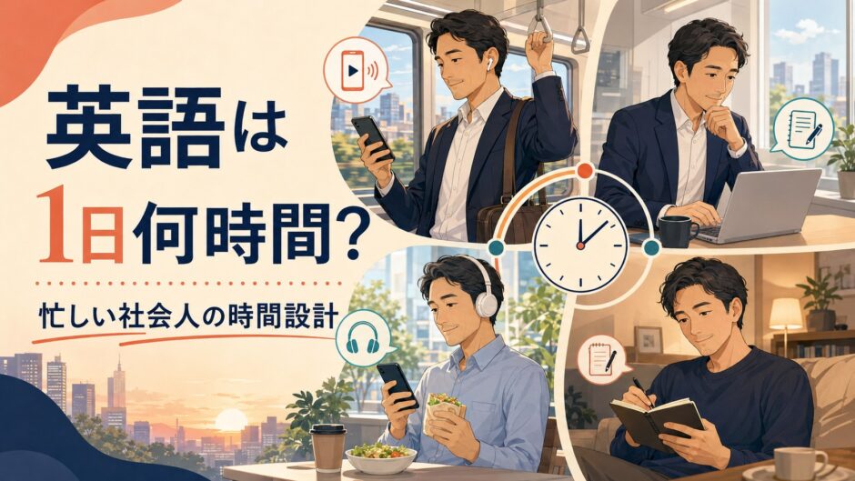 忙しい社会人が通勤・昼休み・帰宅後に英語学習を組み込む時間設計