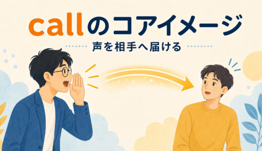 callのコアイメージは「電話する」だけではない｜呼ぶ・call back・offまで図解