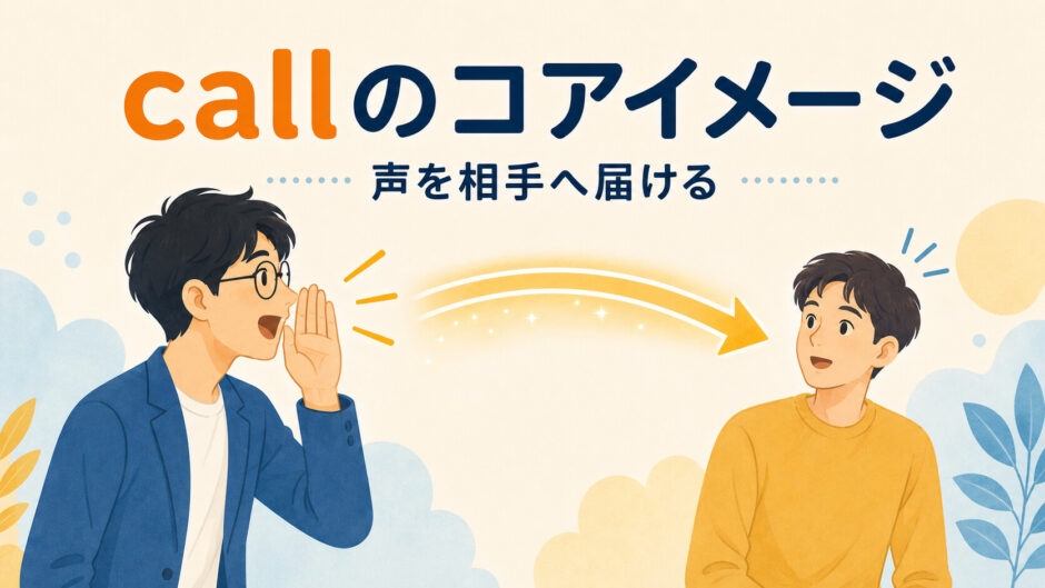 callのコアイメージ。声を相手へ届けるイラスト