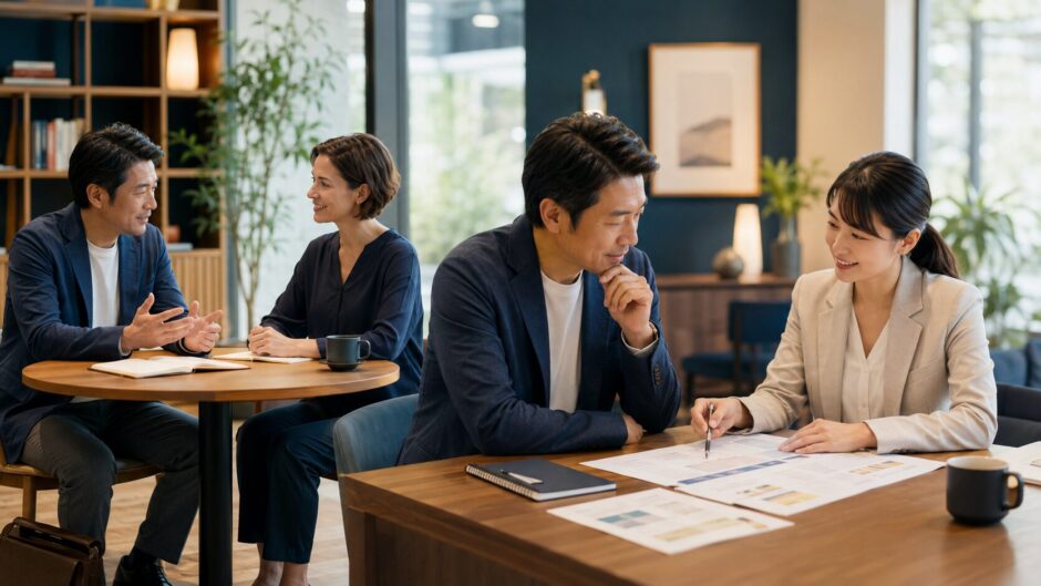 英会話レッスンと学習計画を比較する社会人