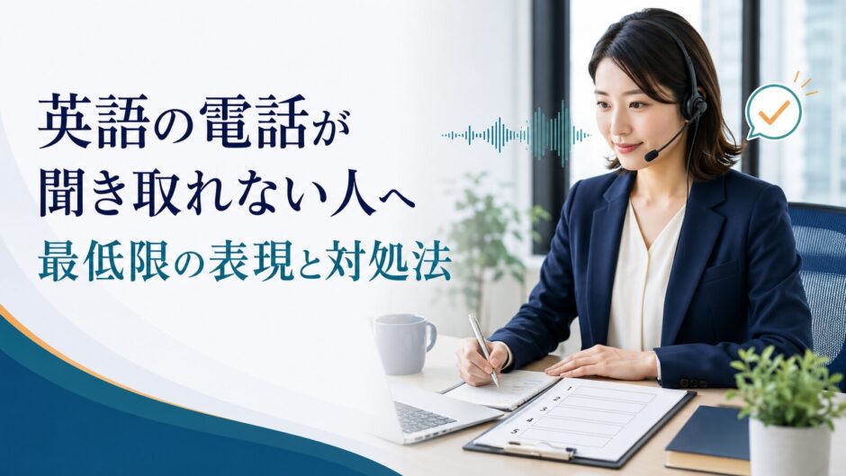 英語電話で聞き取れない情報をメモしながら確認する社会人