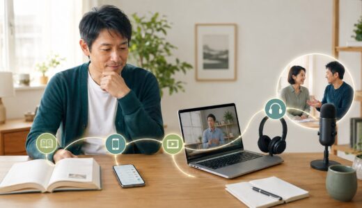 英語独学の教材はどう選ぶ？本・アプリ・YouTubeの役割