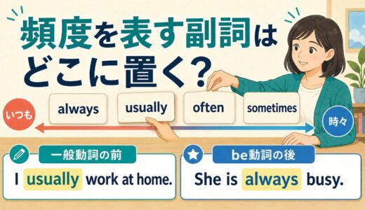 頻度を表す副詞の位置｜always・usually・often・sometimes