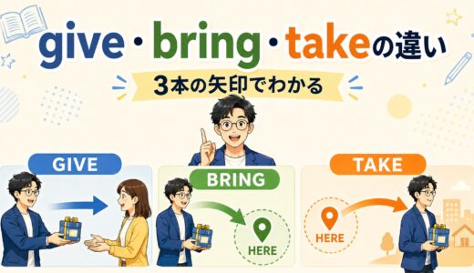 英会話で重要なgive・bring・takeの違い｜3本の矢印で理解する