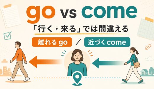 goとcomeの違いは？「行く・来る」では分からない英語の視点