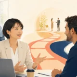 英語で自然に意思疎通する日本人ビジネスパーソン