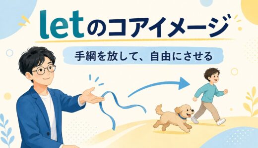 letのコアイメージは「〜させる」ではない｜Let me・Let’s・let goまで図解