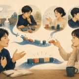 英語を話すことで知識の穴へ気づき、相手の反応から表現を組み直す学習者