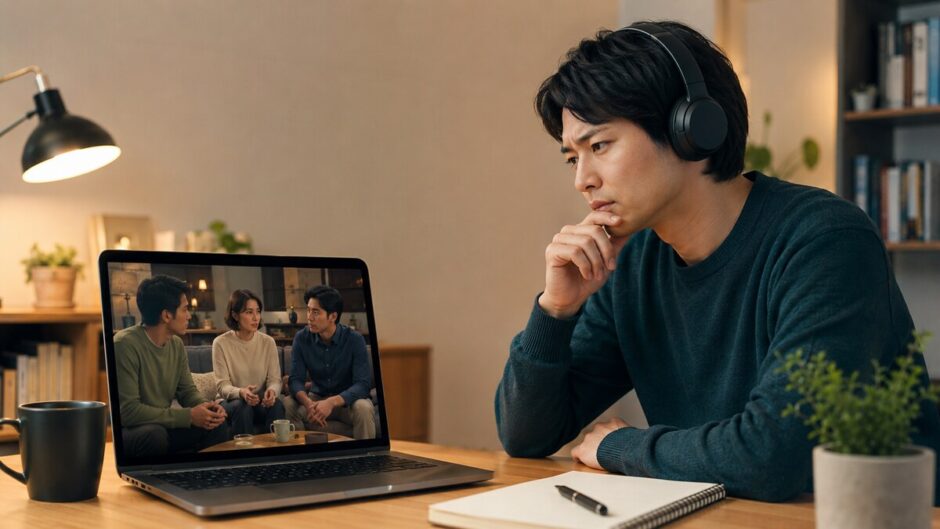 海外ドラマを英語音声で見ながら聞き取れない理由を考える大人の英語学習者