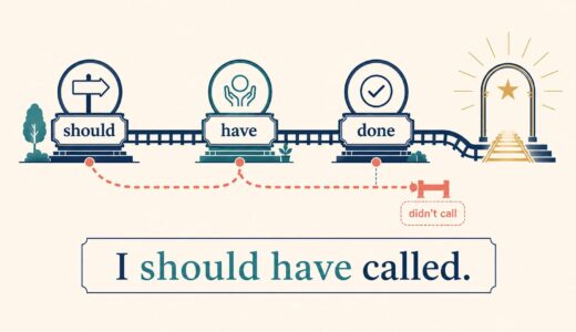 should have＋過去分詞とは？「〜すべきだった」を3つのコアイメージで理解する
