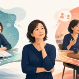 瞬間英作文の教材練習と独り言英会話の実践を比べながら、自分に合う学習順を考える大人の英語学習者