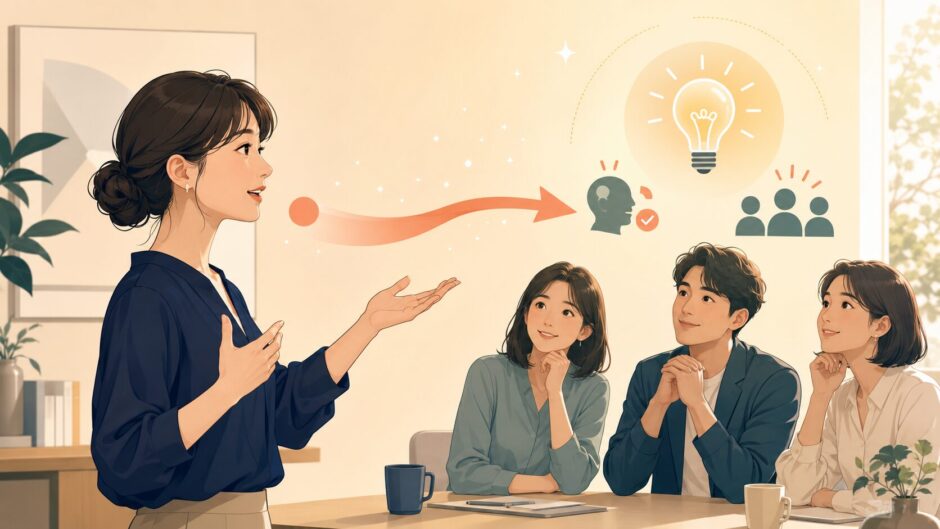 行動のあとから目的を加えるso that構文のイメージ