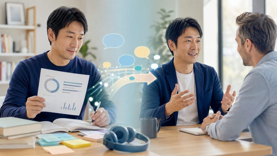 TOEICで高得点を取る学習から実際の英会話へ知識をつなげる社会人