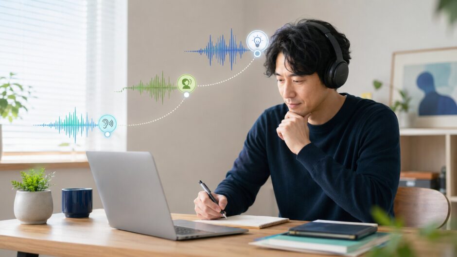 TOEICリスニングの土台を落ち着いて学び直す社会人