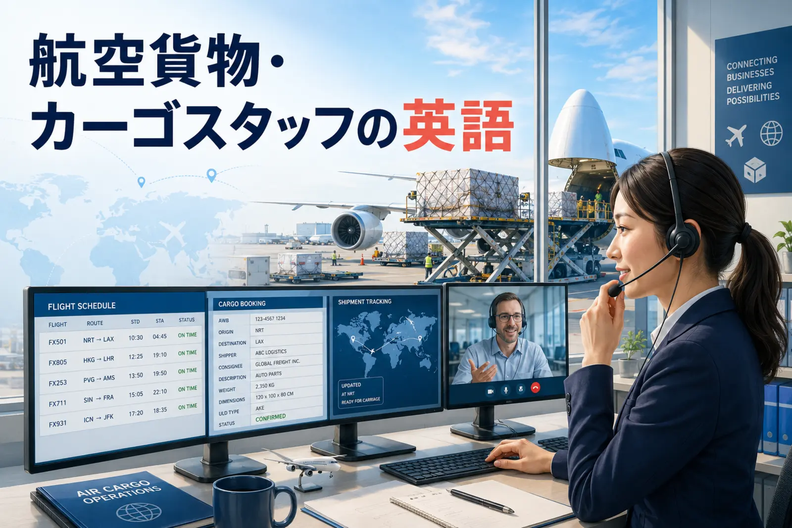 航空貨物・カーゴスタッフに必要な英語力