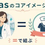 asのコアイメージである、二つの要素をイコールで結ぶ関係を示した図解