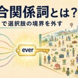 複合関係詞whoever・whatever・whichever・whenever・wherever・howeverをeverの鍵で開くイラスト
