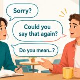 Sorry? Could you say that again? Do you mean...?で聞き返す英会話