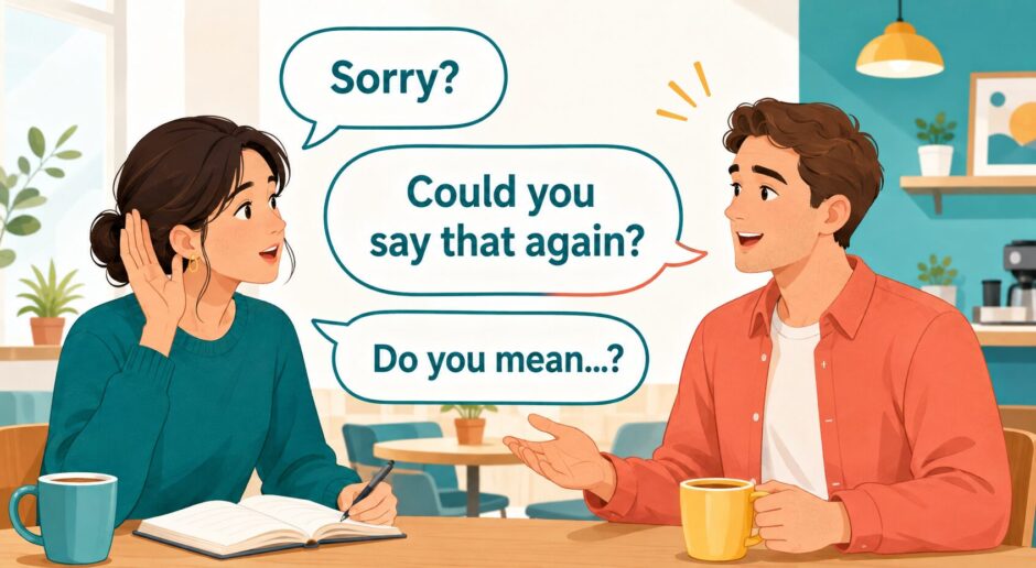 Sorry? Could you say that again? Do you mean...?で聞き返す英会話