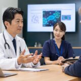 外国人患者と英語でコミュニケーションする日本人医師