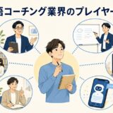 英語コーチング業界のプレイヤー構成を表す図解