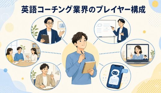 英語コーチング業界のプレイヤー構成｜専業大手・英会話教室・個人・AI