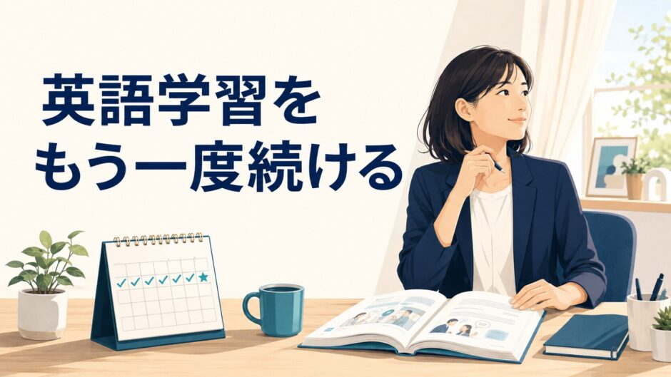 英語学習を再開して無理なく継続する社会人