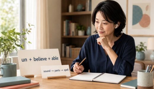 英単語のスペルの覚え方｜何度も書かずに音とパーツで覚える方法