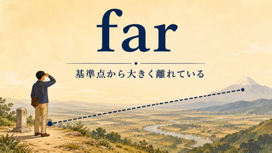farのコアイメージ「基準点から大きく離れている」を表すアイキャッチ