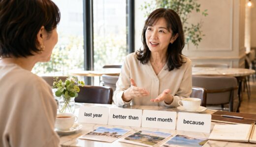 中2英単語で何が話せる？過去・比較・予定へ広がる大人の英会話