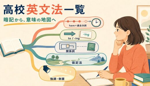 高校英文法一覧｜大人が英会話のために学び直す重要単元とおすすめ順