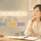 長い英単語を複数の意味あるブロックに分けて理解する大人の女性