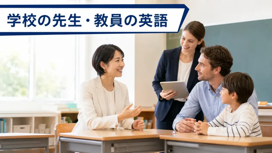 外国人児童・保護者・ALTと英語で話す学校教員