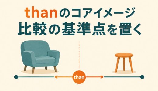 thanのコアイメージは「比較の基準点」｜意味・使い方を例文で解説