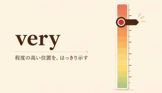 veryのコアイメージは「程度の高い位置をはっきり示す」｜so・quite・reallyとの違い
