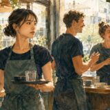 オーストラリアのカフェで働きながら同僚の英語の雑談に入れず悩む日本人女性