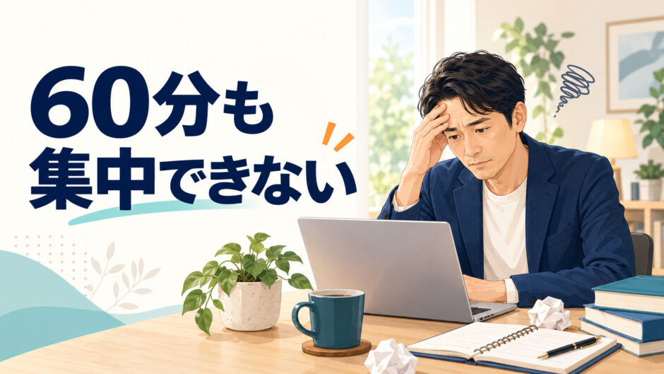 60分集中できない英語学習