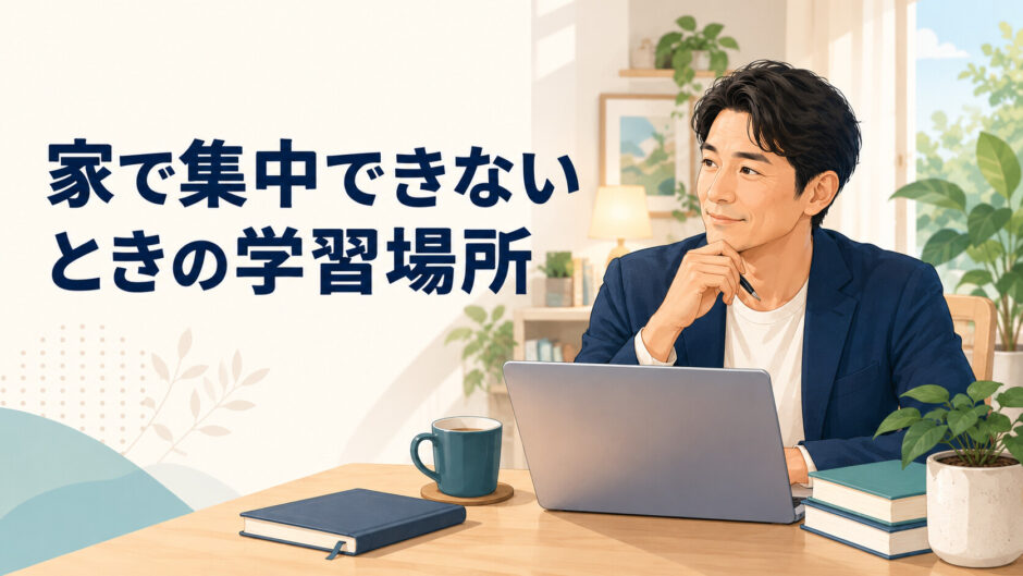家で英語学習に集中できないときの学習場所