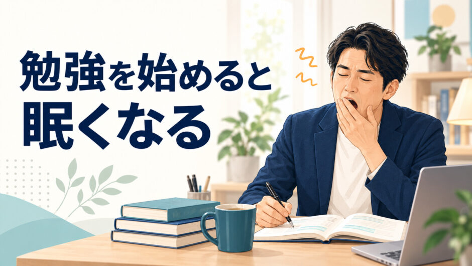 英語の勉強を始めると眠くなる