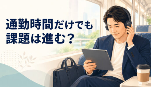 通勤時間だけでも英語コーチングの課題は進む？向く学習・向かない学習