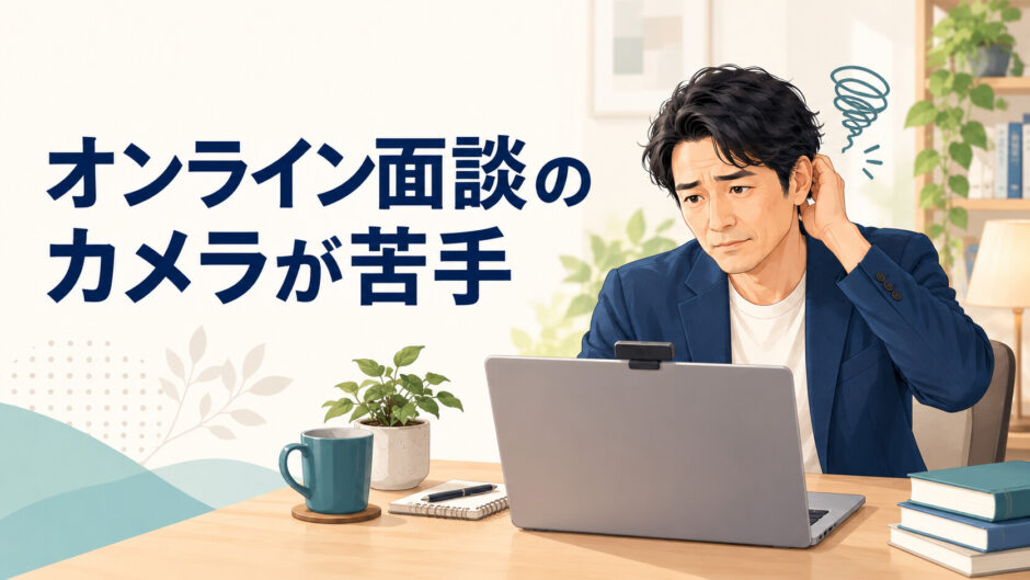 オンライン面談のカメラが苦手