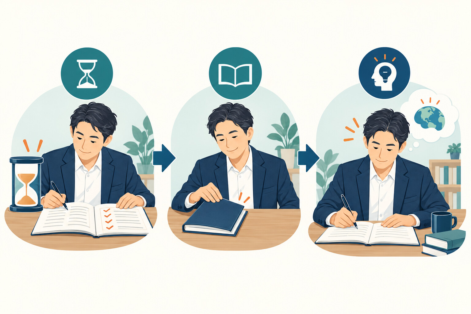 英語コーチング 宿題 答え 先に見るを整理したイラスト