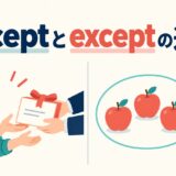 acceptとexceptの違いを解説するアイキャッチ画像