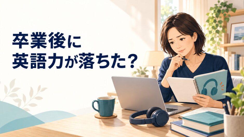 英語コーチング卒業後に英語力を確認する受講者