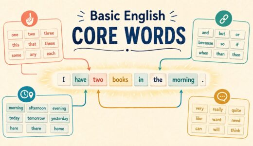 Basic Englishの重要語46選｜コアイメージで意味・語順・使い分けを理解