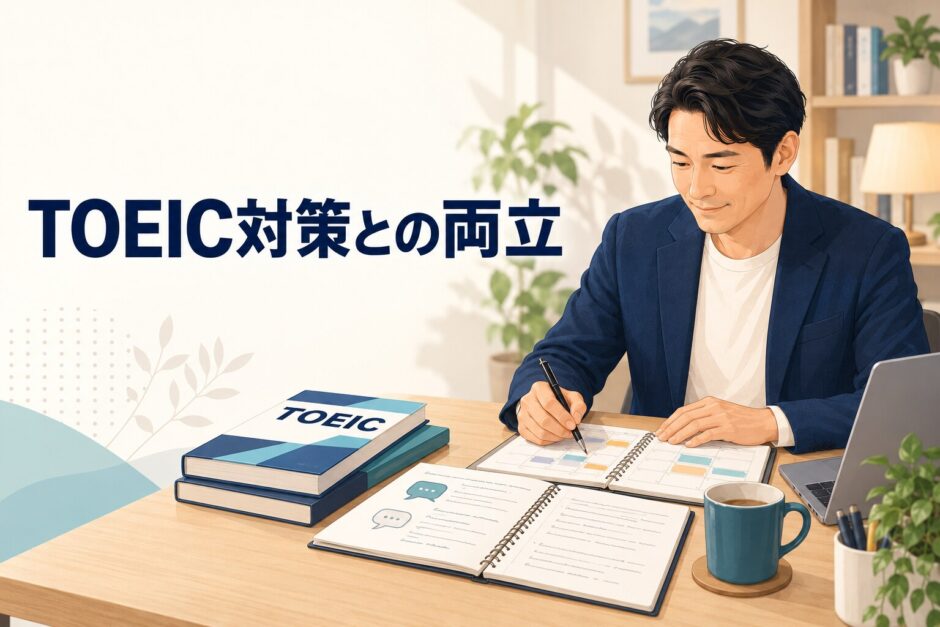 英語コーチング TOEIC対策との両立のアイキャッチ