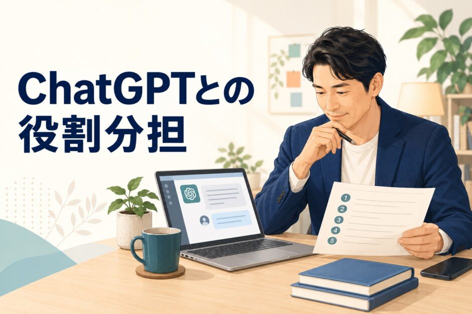 英語コーチング ChatGPTとの役割分担のアイキャッチ