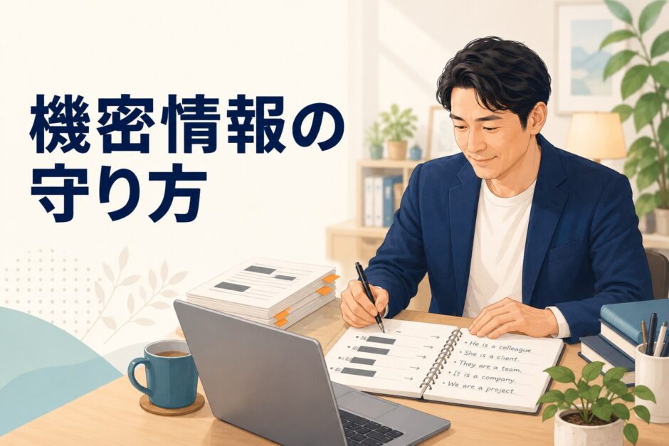 英語コーチング 機密情報の守り方のアイキャッチ