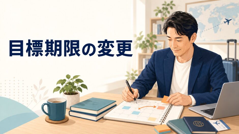 英語コーチング 目標期限の変更のアイキャッチ